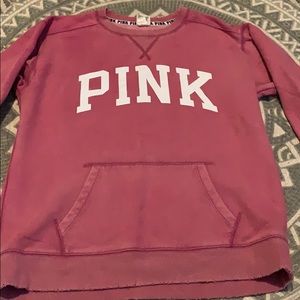Pink crew neck